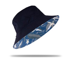 YAMEE Fishing Hat Unisex Reversible Oversized Sun Hat Men's Large Head Wide Brim Fishing Hat Men Cotton Fishing Hat Sun Protection Fishing Hat Men for Outdoor Activities Fishing Camping, Blue/Blue