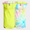 GF Pet Reversible Raincoat - Neon Yellow with Tie Dye