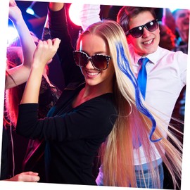 IWOWHERO 10pcs Curly Wavy Clip in Hair Extensions Long Colored Synthetic Hairpieces for Daily Use Parties Festivals High Temperature Natural Look Easy to Wear Durable