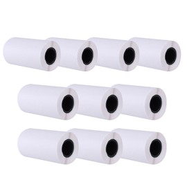 Ragyzity 10 Rolls Thermal Paper Till Rolls, Instant Camera for Kids Inkless Thermal Printing Paper, Thermal Printer Paper White, Portable Thermal Printing Camera Photo Paper Rolls, Easy to Replace