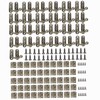 Gizhome 25 Sets Antique Right Latch Hook Hasp and 50