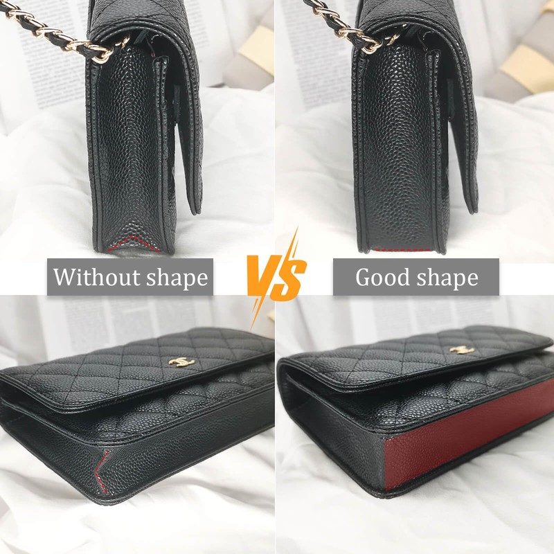 QIUTIMIY Leather Wallet WOC Base Shaper Chain Protector Film, Leather