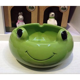 123Arts Multi Ceramics Cartoon Animal Ashtray Flowerpot Home Decor-Panda/Pig/Frog/Bear
