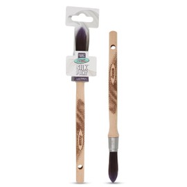 Axus Décor Silk Point Ultra (Mink series) Paint Brush Filaments & Birchwood Handle - Ideal For Intricate Work & Artistry, Anti-Rust Stainless Steel - Next Generation Brush - 12mm