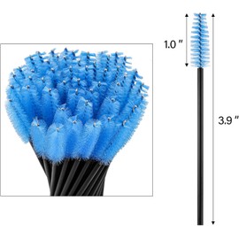 BTYMS 500 Piezas Varitas de Mascara Desechables Cepillo de Pestañas Cepillos para Cejas Aplicadores Spoolies de Pestañas para Extensión de Pestañas de Ojos - Multi Color