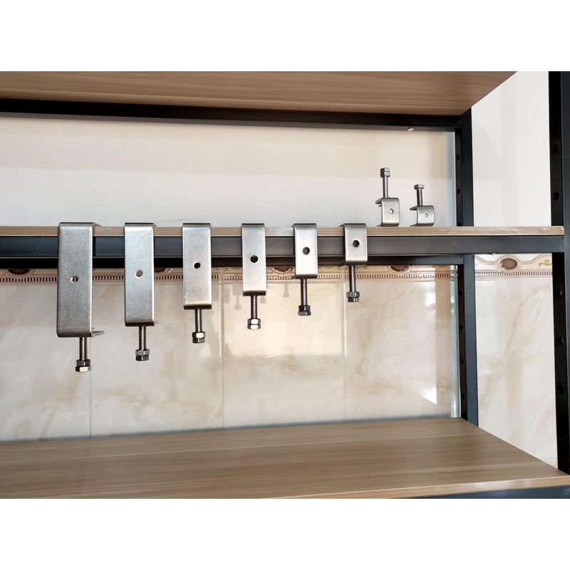 Foxwake Stainless Steel C Clamps 3.2In for Mounting, Heavy Duty