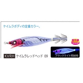 Duel A1709-KVRH Squid Jig EZ-Bait, 3.1 inches (80 mm), 0.2 oz (5 g), Keimura Red Head, Squid Metal Dropper