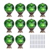 LONGWIN 10 Pack Crystal Kitchen Cabinet Knobs Pulls Handles 30mm