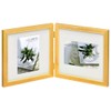 Hakuba Carre FSQCR-NTL2 Square Wooden Photo Frame, L Size, 2-Sided,