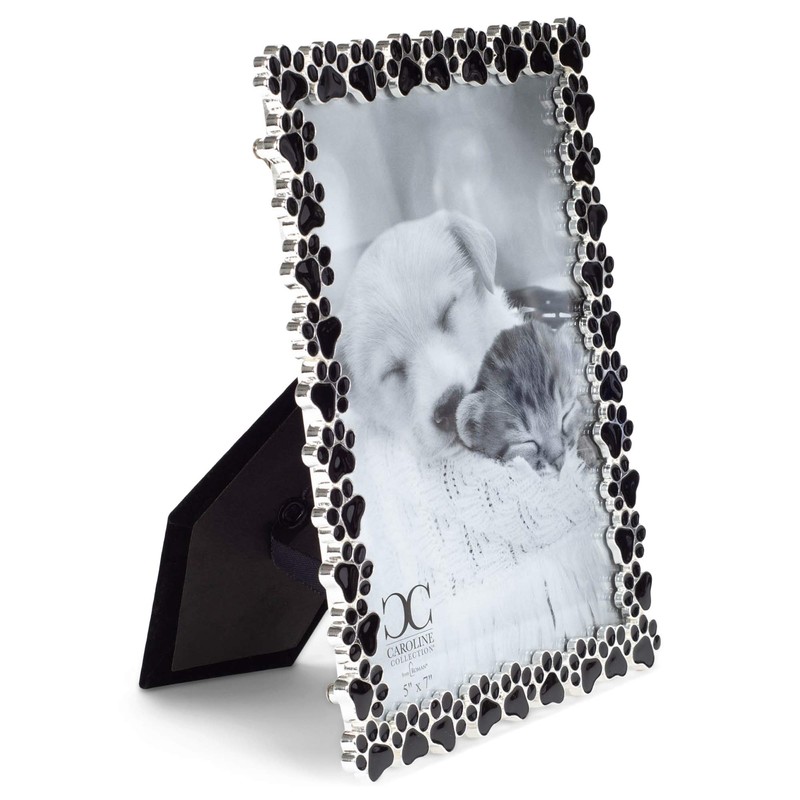 Roman 19237 Caroline Collection Black Frame with Paw Print, Holds