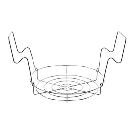 Canner Rack Stainless Steel, Holds 8 Pint or 7 Quart Jars, Small Round With Legs for Regular and Wide Mouth Mason Ball Jars