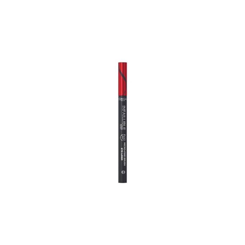 L'Oreal Paris, Delineador De Ojos, Infallible Micro Fine Brush Liner,