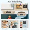 Kids Grocery Store Pretend Play, Puppet Theater&Grocery Store Playset Toy
