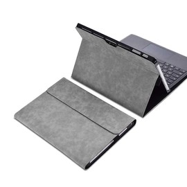xisiciao Protective case for Surface Pro 7 / Pro 6 / Pro 5 / Pro 4 with Pen Holder, Multiple Angle Polyester Slim Light Shell Cover, Compatible with Type Cover Keyboard (12.3", Gray)