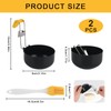 2 PCS Stainless Steel Egg Poacher, Egg Cooker with Brush