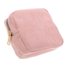 VICASKY Makeup Pouch Corduroy Zippered Travel Organizer for Cosmetics Versatile Storage Bag for Toiletries Makeup Organizer for Women and Girls
