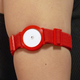 Freestyle Libre 1/2 Sensor Armband Holder Red Protects Your Sensor