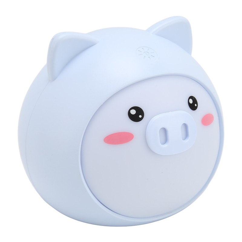 Cute Pig Night Lamp Stepless Dimming 3 Levels Brightness USB