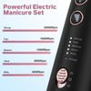 AOMEES Electric Nail File Kit, Rechargeable Professional Manicure Pedicure Kit,