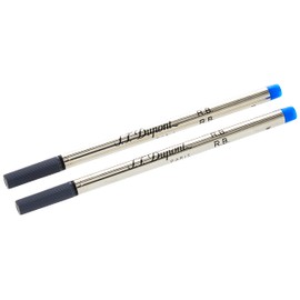 S.T. Dupont Medium Rollerball Refill - Blue (Pack of 2)