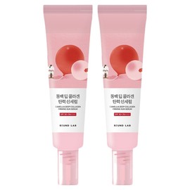 Partner_Reference Round Lab Camellia Deep Collagen Elasticity Sun Serum SPF50+ PA++++ 50ml 2pcs / 라운드랩 동백 딥 콜라겐 탄력 선세럼 SPF50+ PA++++ 50ml 2개