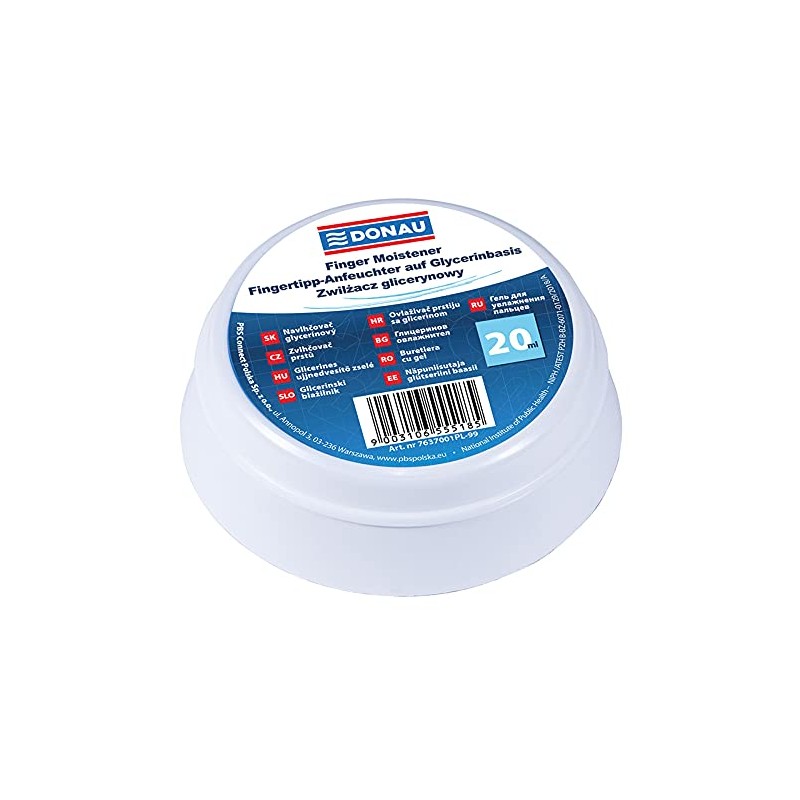 DONAU 7637001PL-99 Fingeranfeuchter auf Glycerinbasis, mit PZH-Attest, 20 ml