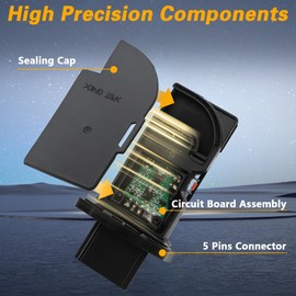 HIMARKLIF Mass Air Flow Sensor with Connector Wire Harness Compatible with Infiniti M35h Q50 Q70 3.5L QX60 2.5L & Nissan Pathfinder Murano Altima 2.5L Sentra 1.8L Replace #: 22680-1MG0A