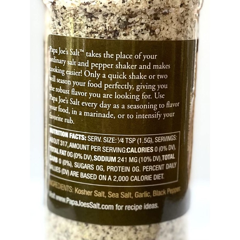 Papa Joe's Salt, 16.8 oz