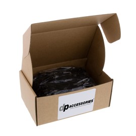 DPAccessories Black 1/2-20 Lug Nuts - Closed-End Bulge Acorn - 19mm (3/4") Hex - Box of 100 Black Lug Nuts - D3112BK/100