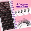 Focipeysa Fluffy Lash Clusters 100D Eyelash Clusters 10-18mm Fluffy Volume