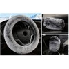 Steering Wheel Cover, Fluffy, Warm, Anti-Slip, Breathable, Cold Protection, For