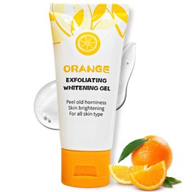 Orange Face Exfoliator, Vitamin C Face Scrub, Mild Exfoliating Face Wash, Orange Exfoliating Gel For Brightening Skin, Exfoliating Scrub Remove Dead Skin For Smooth & Radiant - Face & Body &Knee
