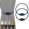 Contoeey Magnetic Curtain Tiebacks 2 Pack Outdoor Rope Curtain Tie