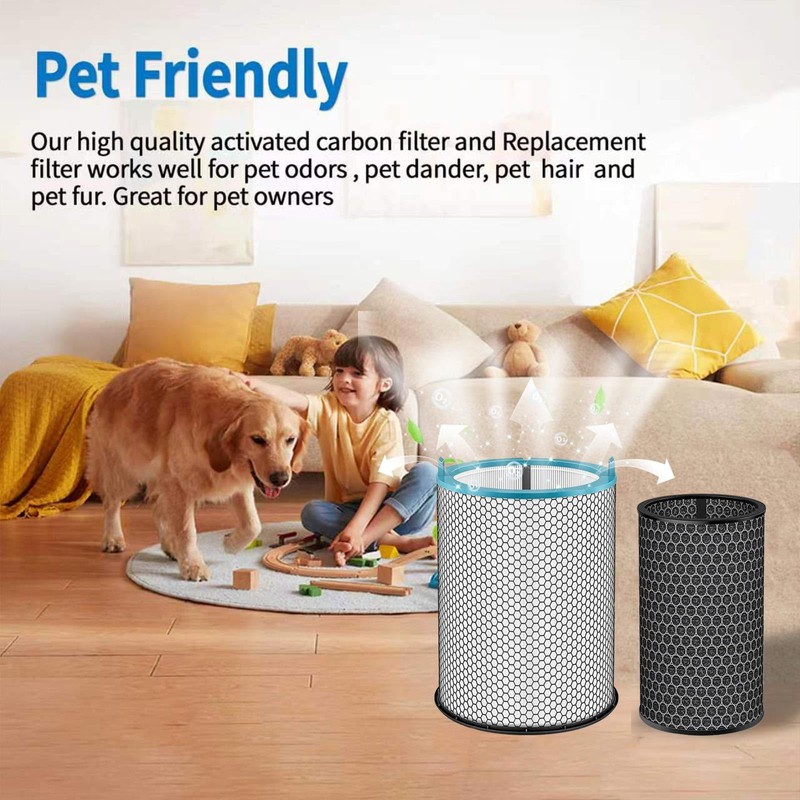 HJ10 Replacement Filter Compatible with Dyson Hush-jet, 3-Layer Structural Filter
