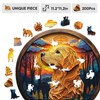 Wooden Puzzle for Adults - 3D Golden Retriever Wooden Jigsaw