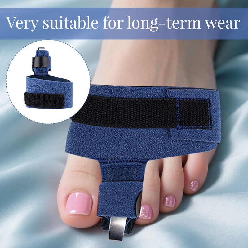 2PCS Adjustable Toe Splints for Straightening,Hammer Toe Straightener with Metal