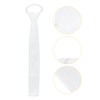 White Polyester Equestrian Necktie Stock Tie Unisex Male Female Horse