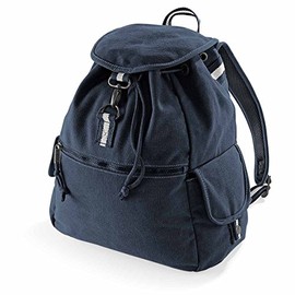 Quadra QD612 Vintage Canvas Backpack – – Mixed Male – Female Blue Bleu vintage tour bleu