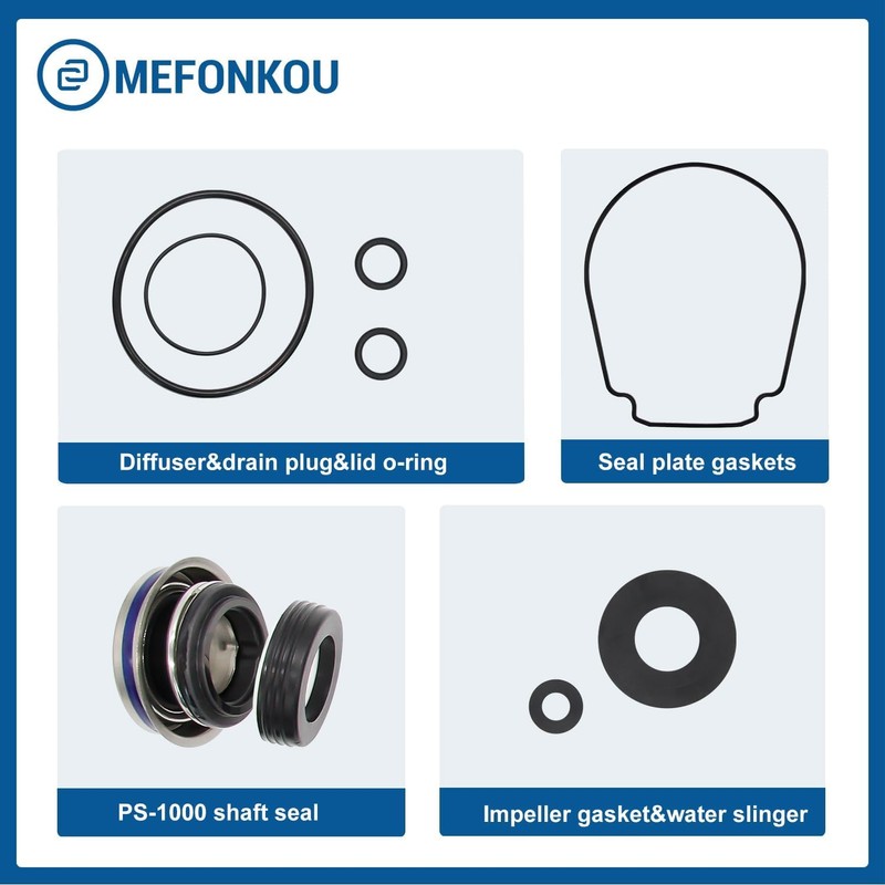 O-Ring Repair Kit for Pentair WhisperFlo IntelliFlo Pool Pumps with