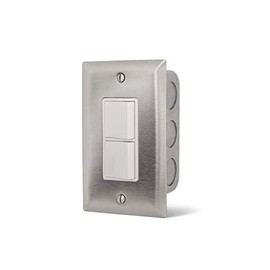 Infratech Single Duplex Stack Switch, In-Wall Control for Indoor Use, 14-4300