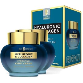 Vitamin C, Collagen and Peptides Eye Cream - Reduces Dark Circles, Puffiness & Eye Bags, Brightening Under Eye Cream - Cruelty Free Korean Skin Care For All Skin Types - 1.0 Fl. oz 30ml - Color: Hyaluronic Acid & Collagen (2 Pack)