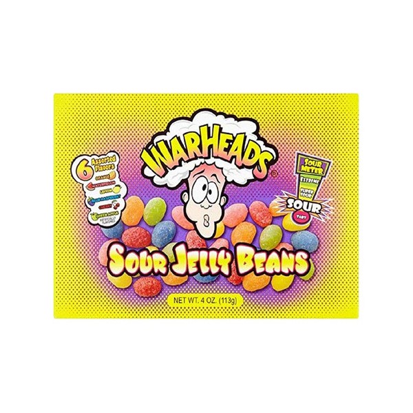 Warheads Sour Jelly Beans 4 oz (1 Pc)