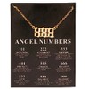 888 Angel Number BALANCE Gold Necklace and Quote Card