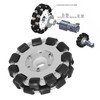 127mm Double Aluminum Omni Wheel with Bearing Rollers Omni Directional