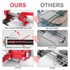 SHIJING 24-inch Manual Tile Cutter with Laser Cutting Guide Porcelain