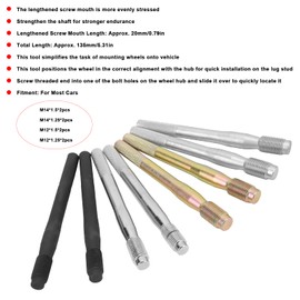 Wheel Stud Installer, 8pcs Solid Steel Alloy Wheel Stud Alignment Pins Rustproof Stud Installer Tool For Most Cars