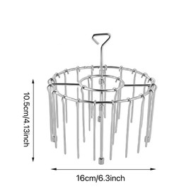 Air Fryer Grill, Round Hanging Design, Even Heat, Universal Air Fryer/Oven/Smoker (1 Grill + 24 Baking Strips)