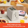 bella 2 Slice Toaster, 6 Setting Shade Control w Reheat,