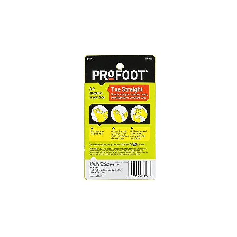 Profoot, Bandas para Dedos del Pie Rectos