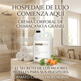 Crema Corporal Vegana Líquida Hidratante Chabacano 1 Galón
